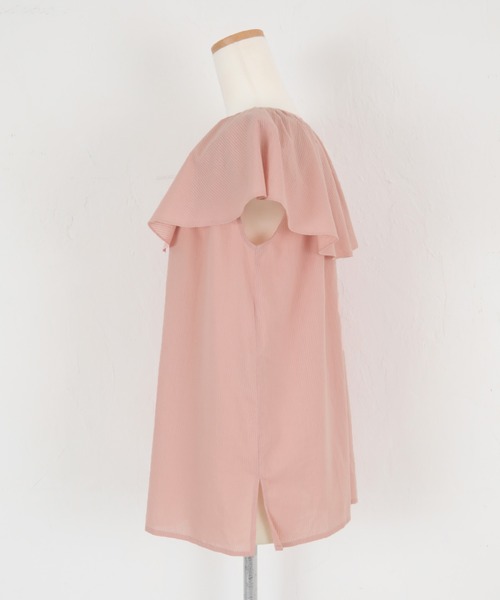 titivate(ティティベイト)の「フリルカラーノースリーブトップス(シャツ/ブラウス・レディース・オフホワイト/ピンク/イエロー/ブラック・S/M)」の22枚目の写真