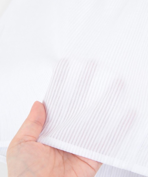 titivate(ティティベイト)の「フリルカラーノースリーブトップス(シャツ/ブラウス・レディース・オフホワイト/ピンク/イエロー/ブラック・S/M)」の17枚目の写真