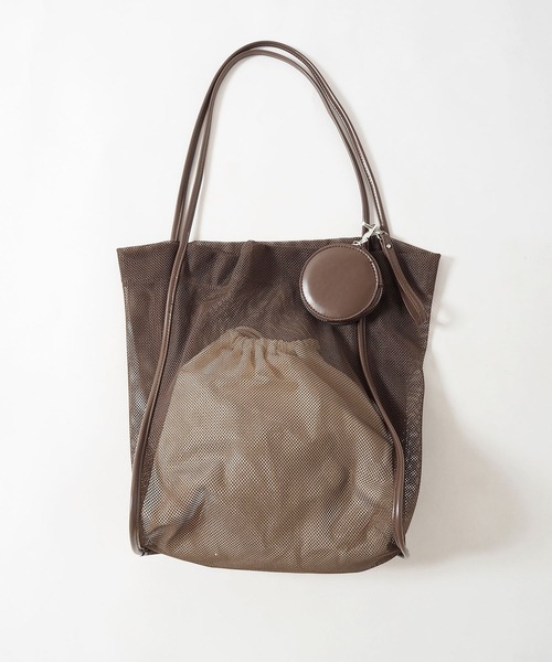 Crisp（クリスプ）の「メッシュトートバッグ（トートバッグ・レディース・ブラック/ブラウン/アイボリー・FREE）」の20枚目の写真
