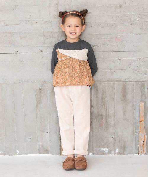 RAGMART（ラグマート）の「ニットコールストレッチパンツ（その他パンツ・キッズ・ブルー/レッド/アイボリー・100cm/110cm/120cm/130cm）」の5枚目の写真