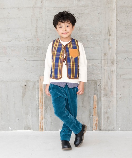 RAGMART（ラグマート）の「ニットコールストレッチパンツ（その他パンツ・キッズ・ブルー/レッド/アイボリー・100cm/110cm/120cm/130cm）」の6枚目の写真