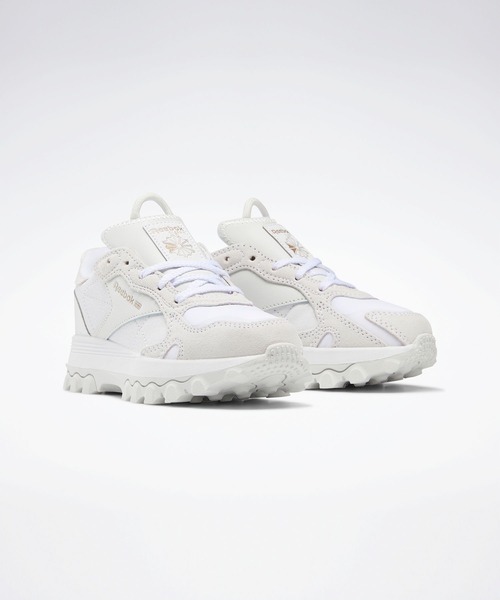 Reebok(リーボック)の「カーディB クラシックレザー / Cardi B Classic Leather(スニーカー・キッズ・ホワイト×ライトグレー/レッド系その他/ピンク系その他・18.0cm/22.0cm/17.0cm/19.0cm/21.0cm/20.0cm)」の16枚目の写真