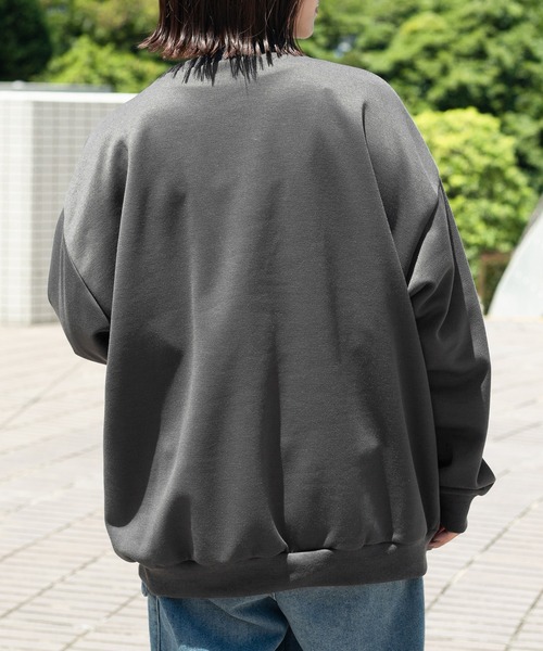 PairPair（ペアペア）の「ボーイフレンドカーディガン（ユニセックス）（カーディガン/ボレロ・メンズ・マスタード/オートミール/スミクロ/グレイッシュブルー・FREE）」の18枚目の写真