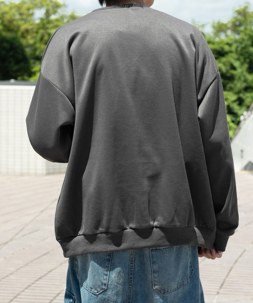 PairPair（ペアペア）の「ボーイフレンドカーディガン（ユニセックス）（カーディガン/ボレロ・メンズ・マスタード/オートミール/スミクロ/グレイッシュブルー・FREE）」の6枚目の写真