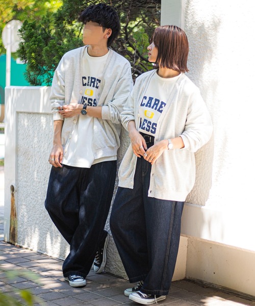 PairPair（ペアペア）の「ボーイフレンドカーディガン（ユニセックス）（カーディガン/ボレロ・メンズ・マスタード/オートミール/スミクロ/グレイッシュブルー・FREE）」の19枚目の写真