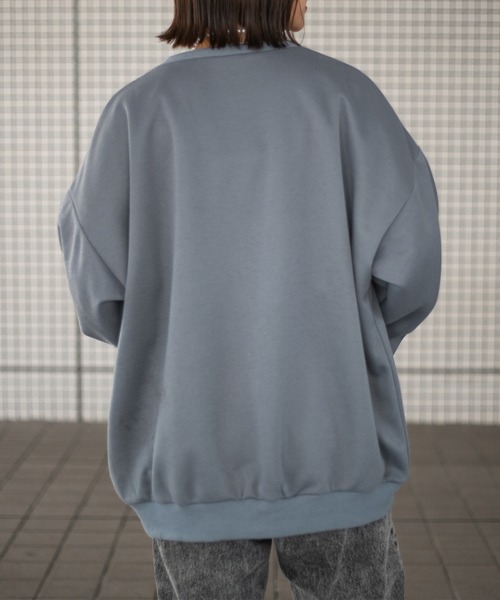 PairPair（ペアペア）の「ボーイフレンドカーディガン（ユニセックス）（カーディガン/ボレロ・メンズ・マスタード/オートミール/スミクロ/グレイッシュブルー・FREE）」の16枚目の写真