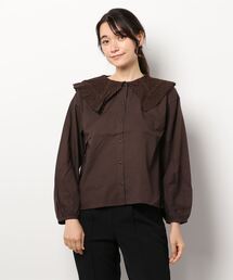 ehka sopo | 透かし編みレース衿ブラウス(シャツ/ブラウス)