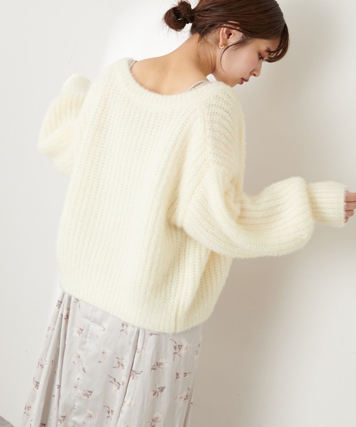 セール】クリア釦ふわモコカラーカーディガン（カーディガン/ボレロ