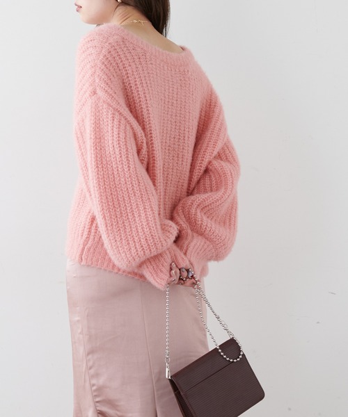 セール】クリア釦ふわモコカラーカーディガン（カーディガン/ボレロ