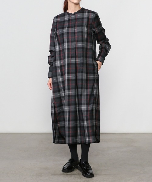 TICCA（ティッカ）の「【TICCA】チェックノーカラーワンピース WOMEN