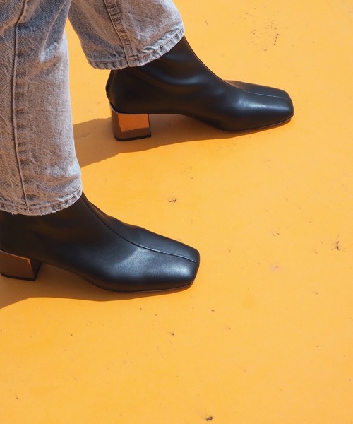 完売品】YELLO short boots ショートブーツヒール Sサイズ