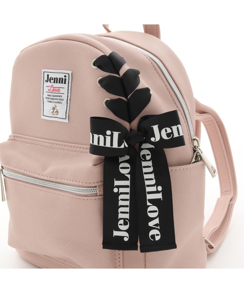 JENNI love(ジェニィラブ)の「サイドレースアップミニリュック(バックパック/リュック・キッズ・ピンク/ブラック/オフホワイト・F)」の15枚目の写真