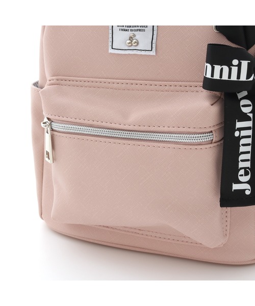 JENNI love(ジェニィラブ)の「サイドレースアップミニリュック(バックパック/リュック・キッズ・ピンク/ブラック/オフホワイト・F)」の17枚目の写真