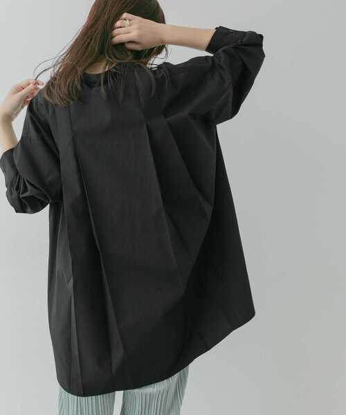 KBF+(ケービーエフプラス)の「KBF+ ボリュームタックベルトシャツ∴(シャツ/ブラウス・レディース・ベージュ・ONE)」の15枚目の写真