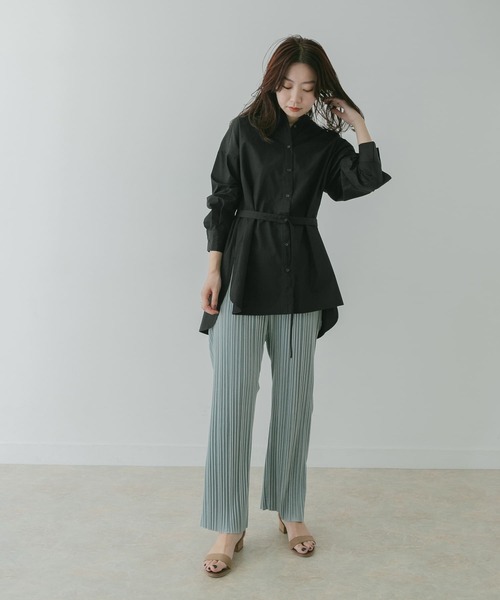 KBF+(ケービーエフプラス)の「KBF+ ボリュームタックベルトシャツ∴(シャツ/ブラウス・レディース・ベージュ・ONE)」の17枚目の写真