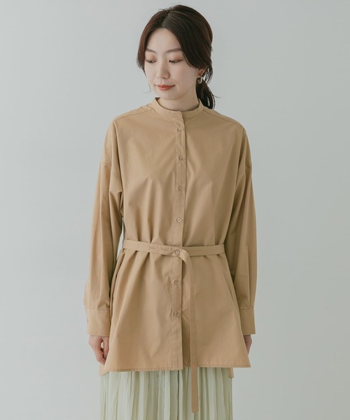 KBF+(ケービーエフプラス)の「KBF+ ボリュームタックベルトシャツ∴(シャツ/ブラウス・レディース・ベージュ・ONE)」の21枚目の写真