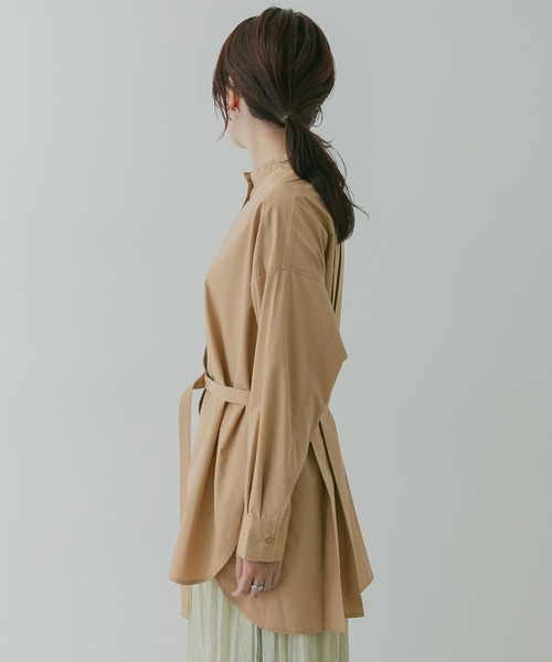 KBF+(ケービーエフプラス)の「KBF+ ボリュームタックベルトシャツ∴(シャツ/ブラウス・レディース・ベージュ・ONE)」の22枚目の写真