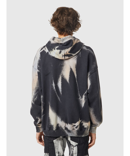 DIESEL(ディーゼル)の「メンズ パーカー ルーズフィット オーガニックコットン(パーカー・メンズ・ブラック系その他・MEDIUM/X-SMALL/X-LARGE/LARGE/SMALL/XX-LARGE/XXX-LARGE)」の3枚目の写真