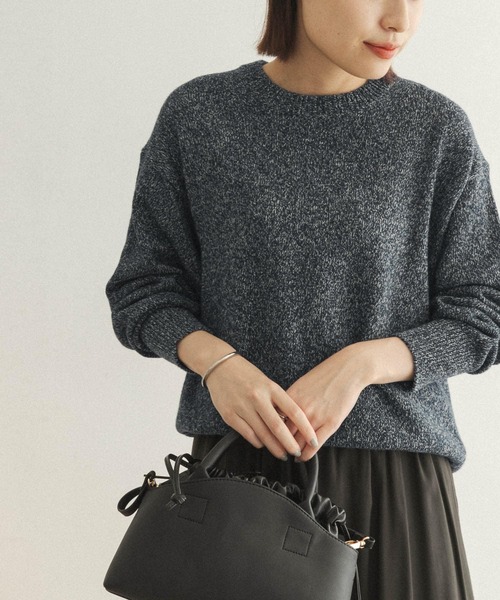 FORK&SPOON(フォークアンドスプーン)の「FORK&SPOON リリーヤーンニットプルオーバー(ニット/セーター・レディース・ホワイト系その他/ブルー系その他・ONE)」の12枚目の写真