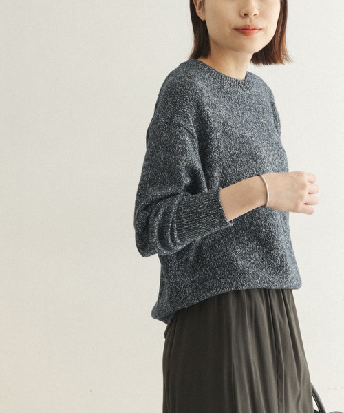 FORK&SPOON(フォークアンドスプーン)の「FORK&SPOON リリーヤーンニットプルオーバー(ニット/セーター・レディース・ホワイト系その他/ブルー系その他・ONE)」の19枚目の写真