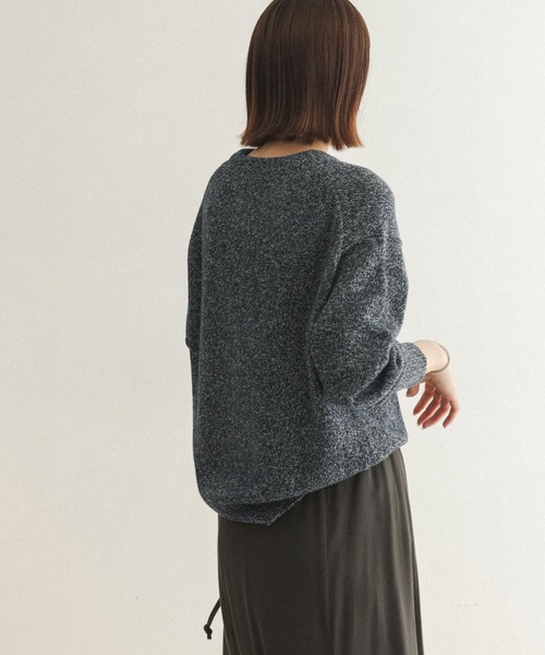 FORK&SPOON(フォークアンドスプーン)の「FORK&SPOON リリーヤーンニットプルオーバー(ニット/セーター・レディース・ホワイト系その他/ブルー系その他・ONE)」の10枚目の写真