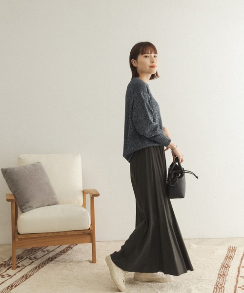 FORK&SPOON(フォークアンドスプーン)の「FORK&SPOON リリーヤーンニットプルオーバー(ニット/セーター・レディース・ホワイト系その他/ブルー系その他・ONE)」の3枚目の写真