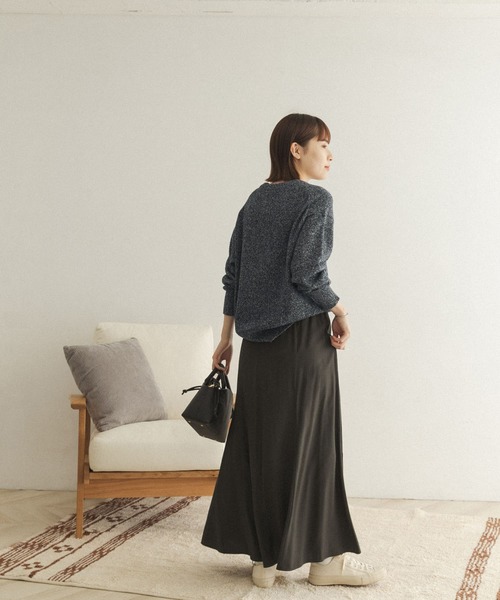 FORK&SPOON(フォークアンドスプーン)の「FORK&SPOON リリーヤーンニットプルオーバー(ニット/セーター・レディース・ホワイト系その他/ブルー系その他・ONE)」の17枚目の写真