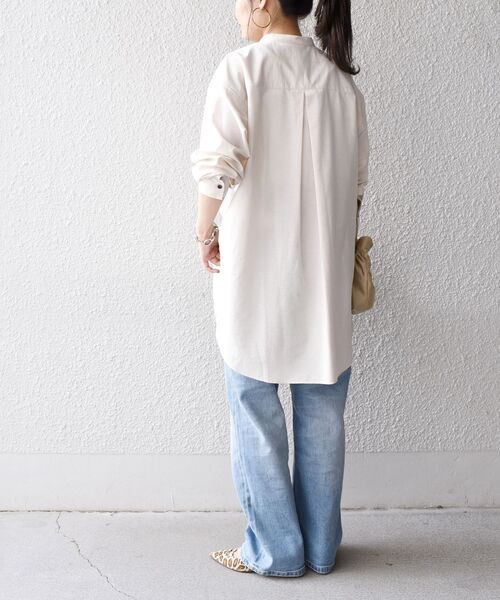 SHIPS(シップス)の「〈手洗い可能〉MANTECOシャツ◆(シャツ/ブラウス・レディース・オフホワイト/オリーブ/ピンク・36/38)」の14枚目の写真