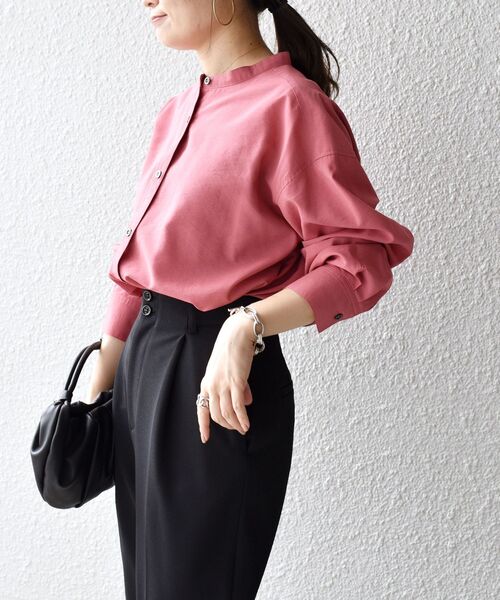 SHIPS(シップス)の「〈手洗い可能〉MANTECOシャツ◆(シャツ/ブラウス・レディース・オフホワイト/オリーブ/ピンク・36/38)」の18枚目の写真
