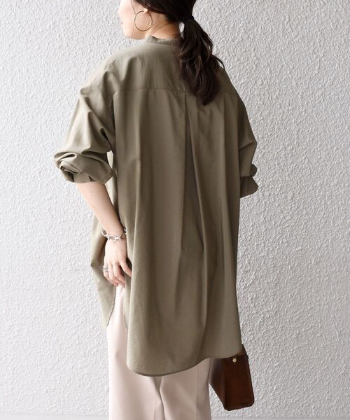 SHIPS(シップス)の「〈手洗い可能〉MANTECOシャツ◆(シャツ/ブラウス・レディース・オフホワイト/オリーブ/ピンク・36/38)」の15枚目の写真