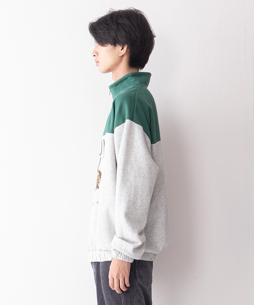 VISION STREET WEAR(ヴィジョンストリートウェア)の「【VISION STREET WEAR/ビジョンストリートウェア】スタンドハーフZIPスウェットトレーナー(スウェット・メンズ・チャコールグレー/グリーン/ブルー系その他/ワイン・MEDIUM/LARGE/X-LARGE)」の20枚目の写真