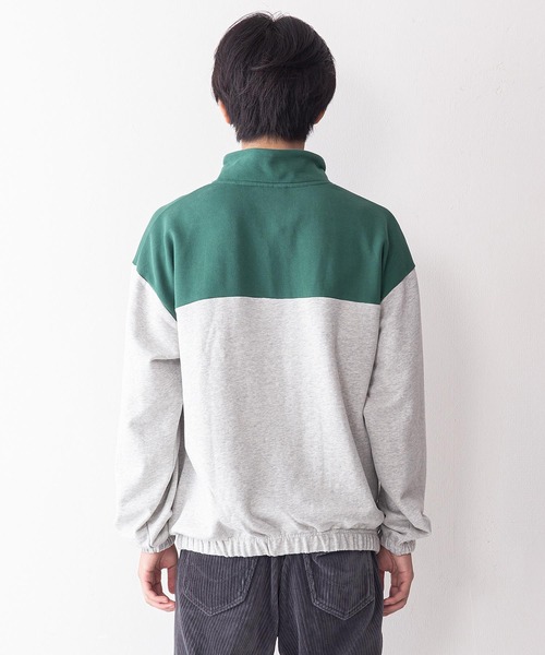VISION STREET WEAR(ヴィジョンストリートウェア)の「【VISION STREET WEAR/ビジョンストリートウェア】スタンドハーフZIPスウェットトレーナー(スウェット・メンズ・チャコールグレー/グリーン/ブルー系その他/ワイン・MEDIUM/LARGE/X-LARGE)」の19枚目の写真