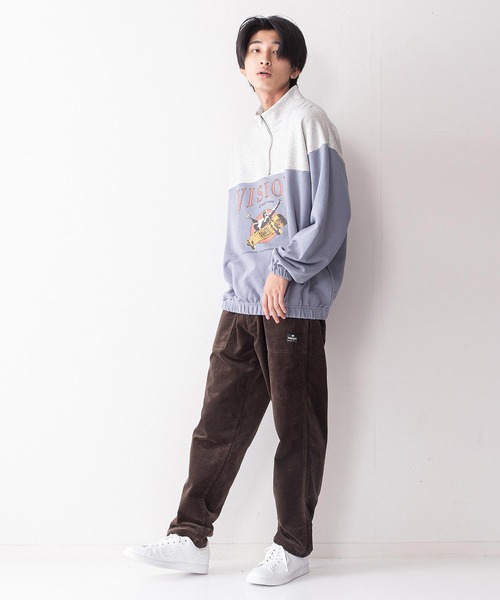 VISION STREET WEAR(ヴィジョンストリートウェア)の「【VISION STREET WEAR/ビジョンストリートウェア】スタンドハーフZIPスウェットトレーナー(スウェット・メンズ・チャコールグレー/グリーン/ブルー系その他/ワイン・MEDIUM/LARGE/X-LARGE)」の16枚目の写真