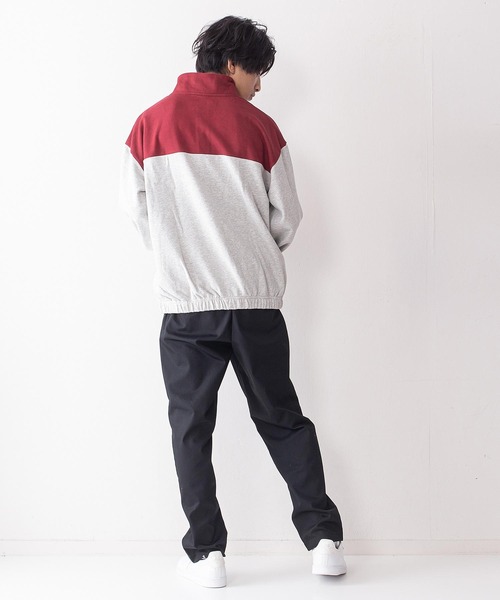 VISION STREET WEAR(ヴィジョンストリートウェア)の「【VISION STREET WEAR/ビジョンストリートウェア】スタンドハーフZIPスウェットトレーナー(スウェット・メンズ・チャコールグレー/グリーン/ブルー系その他/ワイン・MEDIUM/LARGE/X-LARGE)」の11枚目の写真