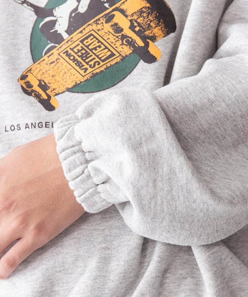 VISION STREET WEAR(ヴィジョンストリートウェア)の「【VISION STREET WEAR/ビジョンストリートウェア】スタンドハーフZIPスウェットトレーナー(スウェット・メンズ・チャコールグレー/グリーン/ブルー系その他/ワイン・MEDIUM/LARGE/X-LARGE)」の6枚目の写真