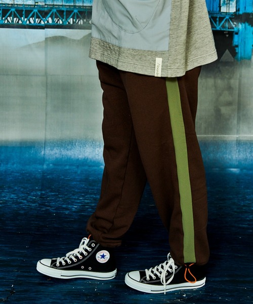 AlexanderLeeChang（アレキサンダーリーチャン）の「AlexanderLeeChang/アレキサンダーリーチャン　BOMBER HEAT SWEAT PT　AC042112（スウェットパンツ・メンズ・ネイビー/ブラウン/グレー・2/3）」の3枚目の写真