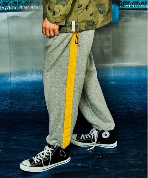 AlexanderLeeChang（アレキサンダーリーチャン）の「AlexanderLeeChang/アレキサンダーリーチャン　BOMBER HEAT SWEAT PT　AC042112（スウェットパンツ・メンズ・ネイビー/ブラウン/グレー・2/3）」の2枚目の写真