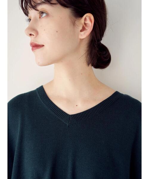 YECCA VECCA（イェッカヴェッカ）の「2wayサイドスリットロングニット＊（ニット/セーター・レディース・チャコールグレー/ダークグリーン/杢グレー/ベージュ・FREE）」の11枚目の写真