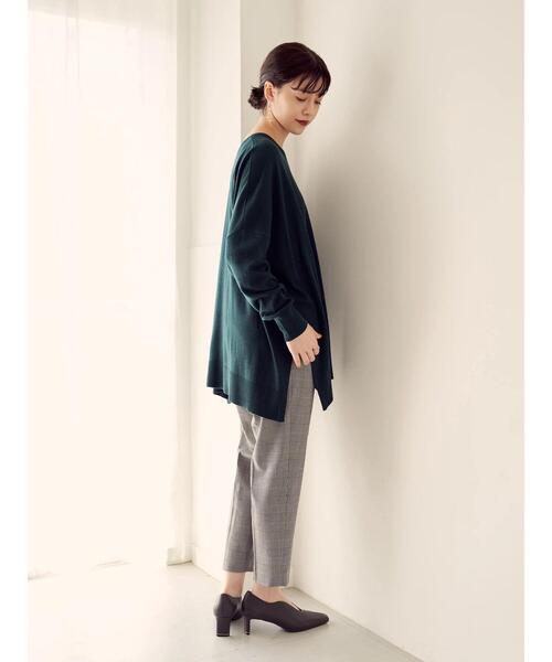 YECCA VECCA（イェッカヴェッカ）の「2wayサイドスリットロングニット＊（ニット/セーター・レディース・チャコールグレー/ダークグリーン/杢グレー/ベージュ・FREE）」の18枚目の写真