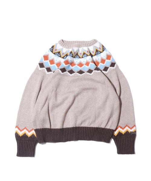 F.O.KIDS（エフオーキッズ）の「F.O.KIDS/エフオーキッズ フェアアイルニット 柄 アメカジ（ニット/セーター・キッズ・ベージュ/ネイビー/ブラウン/アイボリー・130/140）」の13枚目の写真