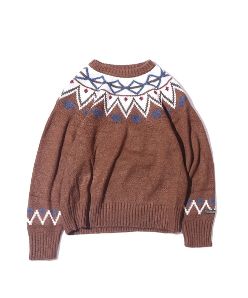 F.O.KIDS（エフオーキッズ）の「F.O.KIDS/エフオーキッズ フェアアイルニット 柄 アメカジ（ニット/セーター・キッズ・ベージュ/ネイビー/ブラウン/アイボリー・130/140）」の15枚目の写真