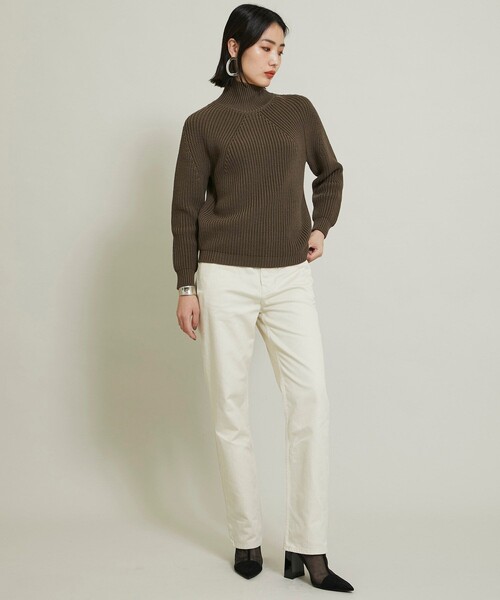 BATONER(バトナー)】シグネチャータートルネックニット BN-21FL-027