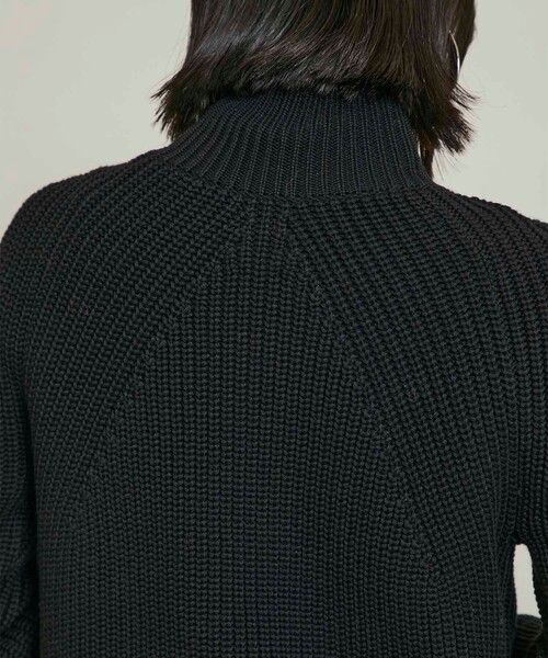 BATONER（バトナー）の「【BATONER(バトナー)】シグネチャータートルネックニット　BN-21FL-027（ニット/セーター・レディース・ブラック/パープル/ブラウン/アイボリー・1）」の7枚目の写真