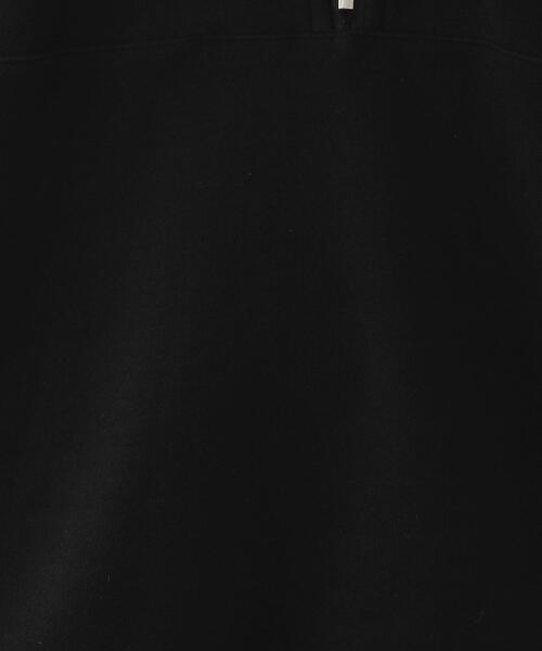 FEELING MADE（フィーリングメイド）の「FEELING MADE ストレッチマイクロフリース ハーフジップ オーバージャケット <UNISEX>（スウェット・レディース・ナチュラル/ブラック/オリーブ・FREE）」の11枚目の写真