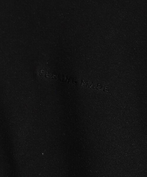 FEELING MADE（フィーリングメイド）の「FEELING MADE ストレッチマイクロフリース ハーフジップ オーバージャケット <UNISEX>（スウェット・レディース・ナチュラル/ブラック/オリーブ・FREE）」の13枚目の写真