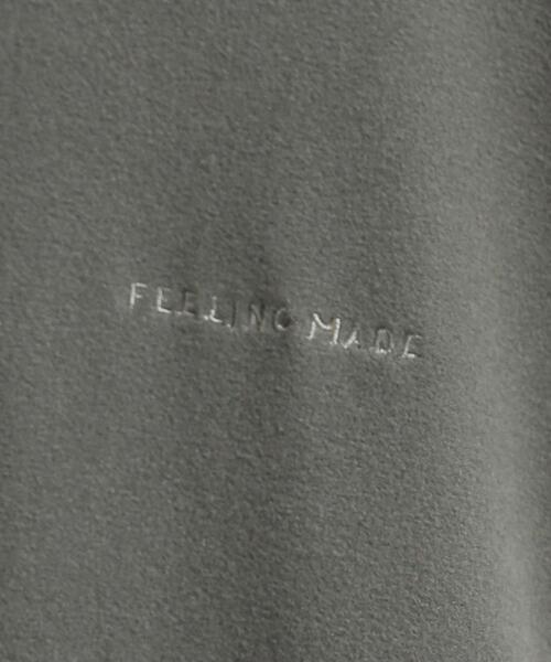 FEELING MADE（フィーリングメイド）の「FEELING MADE ストレッチマイクロフリース ハーフジップ オーバージャケット <UNISEX>（スウェット・レディース・ブラック/オリーブ/ナチュラル・FREE）」の22枚目の写真