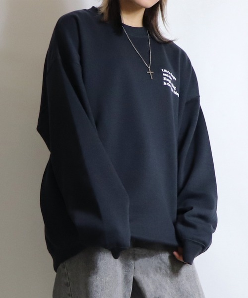 ILL'S(イルズ)の「ILL'S / イルズ ビッグフラワー刺繍スウェット(スウェット・メンズ・チャコールグレー/サックスブルー/ホワイト・M/L)」の17枚目の写真