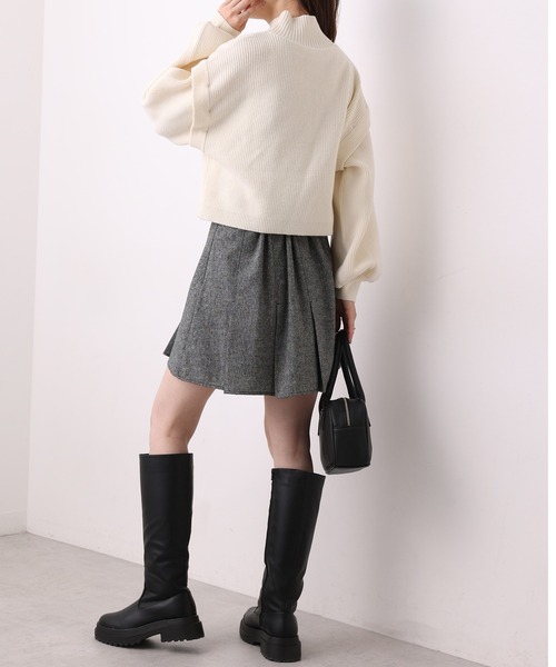 one after another NICE CLAUP（ワンアフターアナザーナイスクラップ）の「2枚セットマルチWayニットワンピース（ワンピース・レディース・グレー/モカ/ラベンダー/アイボリー・FREE）」の17枚目の写真