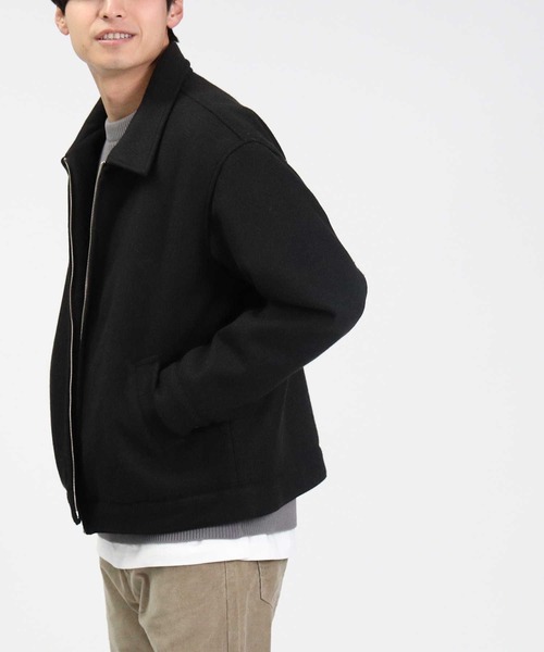 BACK NUMBER(バックナンバー)の「【BACK NUMBER】撥水ショートブルゾン(ブルゾン・メンズ・ブルー/ブラウン/ブラック・XL/M/L)」の2枚目の写真