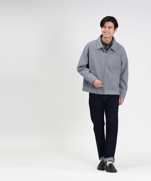 BACK NUMBER(バックナンバー)の「【BACK NUMBER】撥水ショートブルゾン(ブルゾン・メンズ・ブルー/ブラウン/ブラック・XL/M/L)」の14枚目の写真